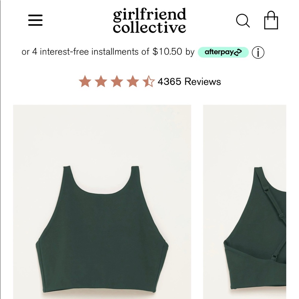 Girlfriend Collective Topanga Bra